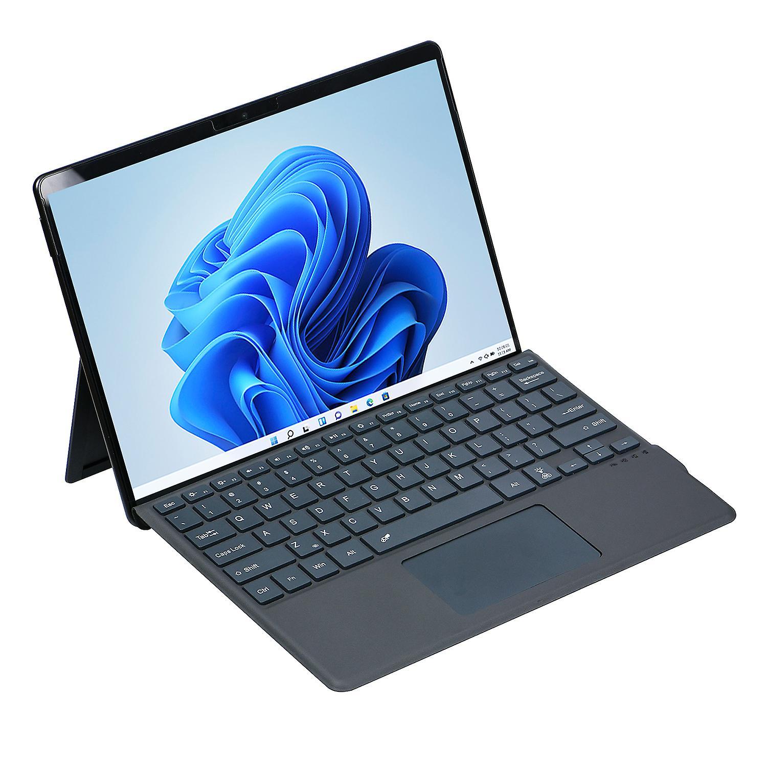 Unbrand 2089D For Microsoft Surface Pro 8 / 9 / X Bluetooth Keyboard Case with Touchpad, Pencil Holder, Wireless Keyboard