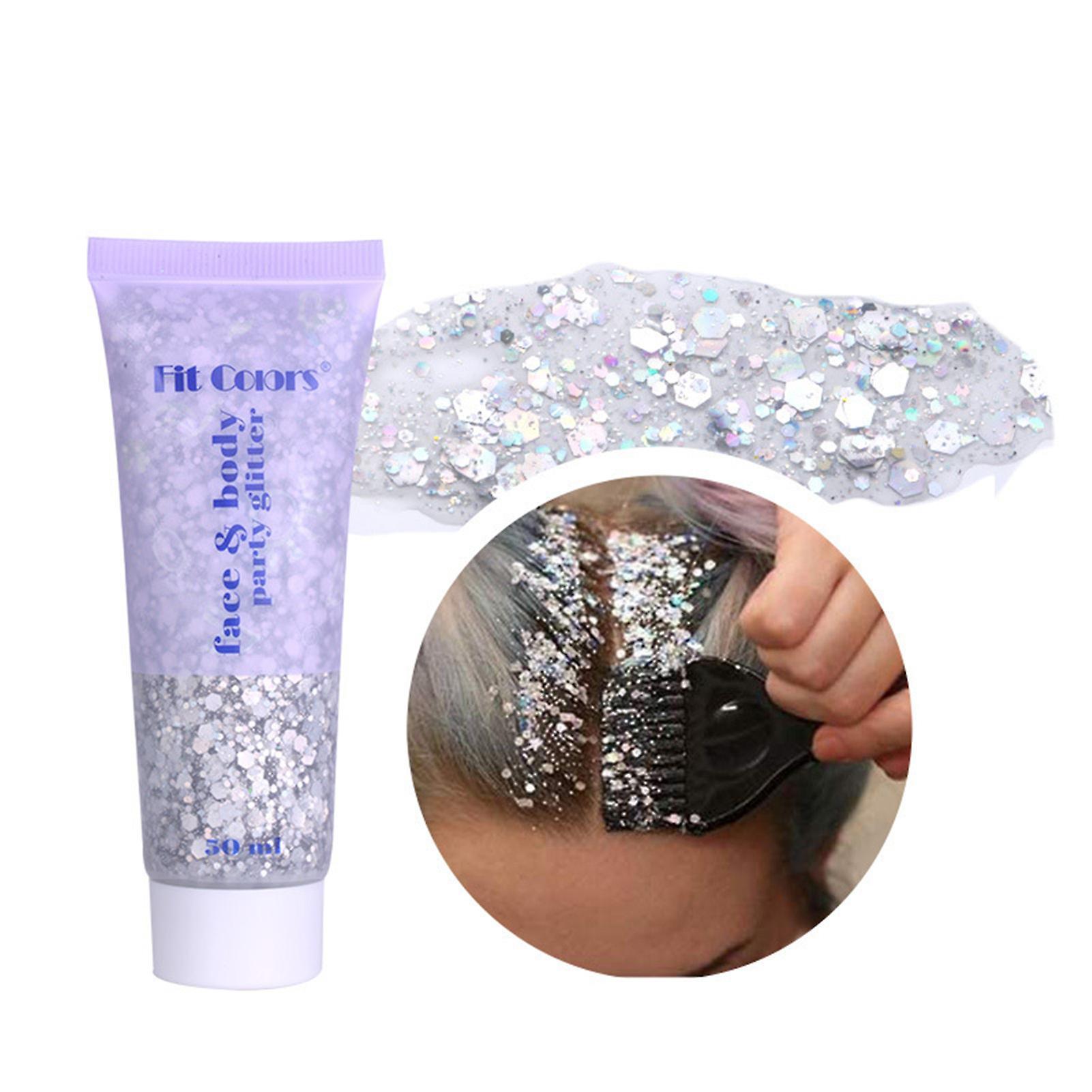 Realove 50ml Body Sequins Durable Odor-free Mini Face Body Party Glitter for Stage 5