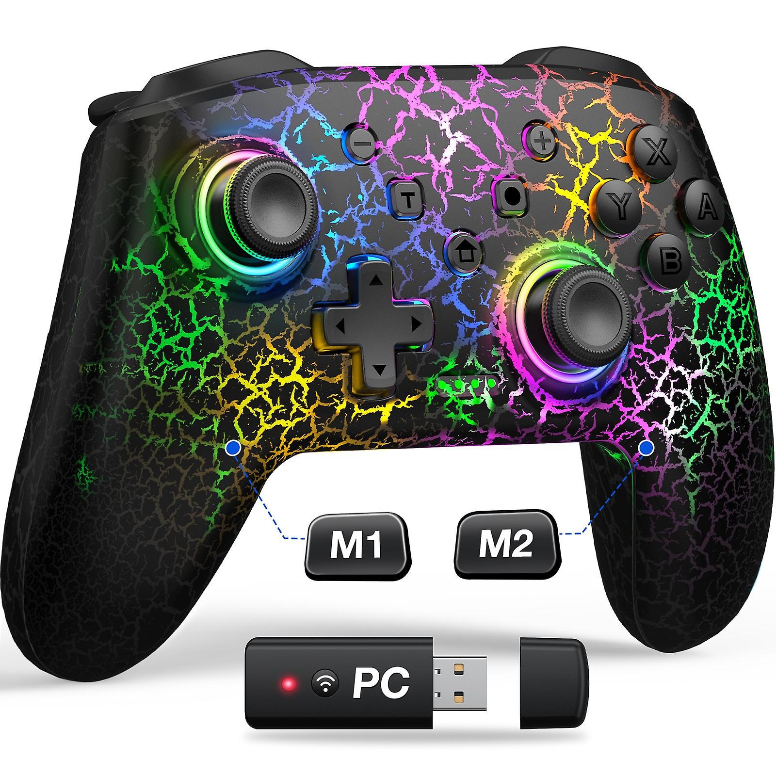 Game Console Accessories 9 Rgb Light Wireless Controller For Nintendo Switch/oled/lite/android/ios/ Pc With Programmable Keys Switch Gamepad Q217-U...