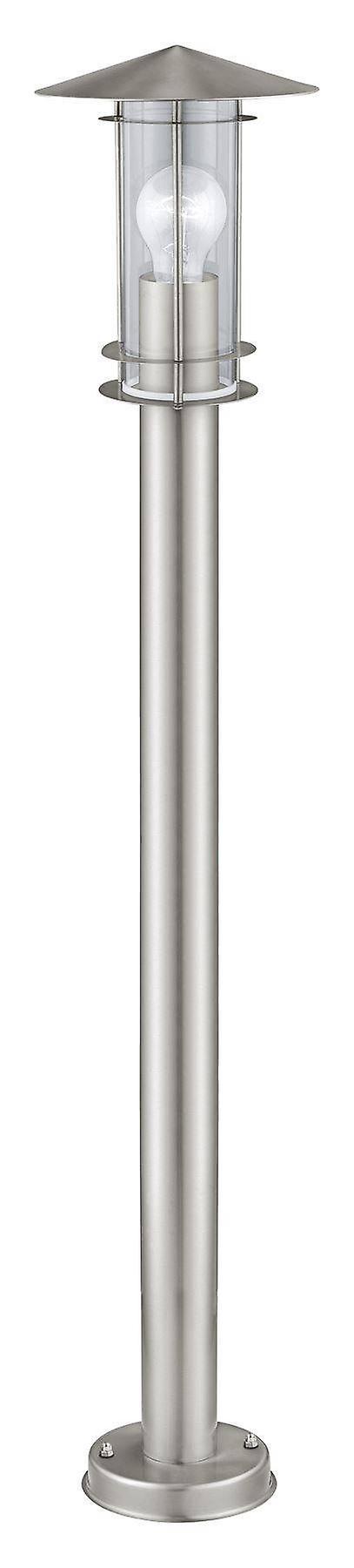 Eglo Lighting Lisio 1 Light Outdoor Tall Bollard Stainless Steel IP44, E27