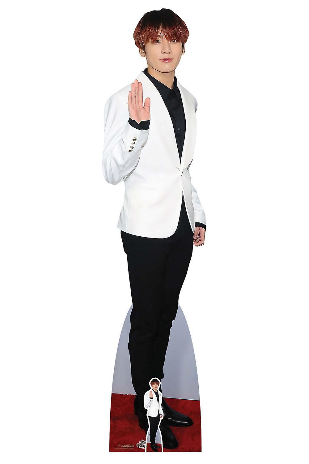 Jungkook from BTS Bangtan Boys White Jacket Cardboard Cutout / Standup