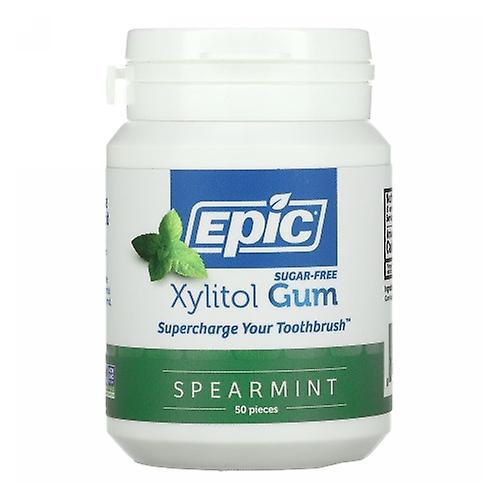 Epic Dental Xylitol Gum, Spearmint 50 Ct (Pack Of 1)