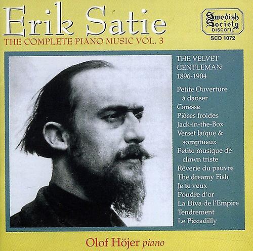 Swedish Society E. Satie - Complete Piano Music 3  [COMPACT DISCS] USA import