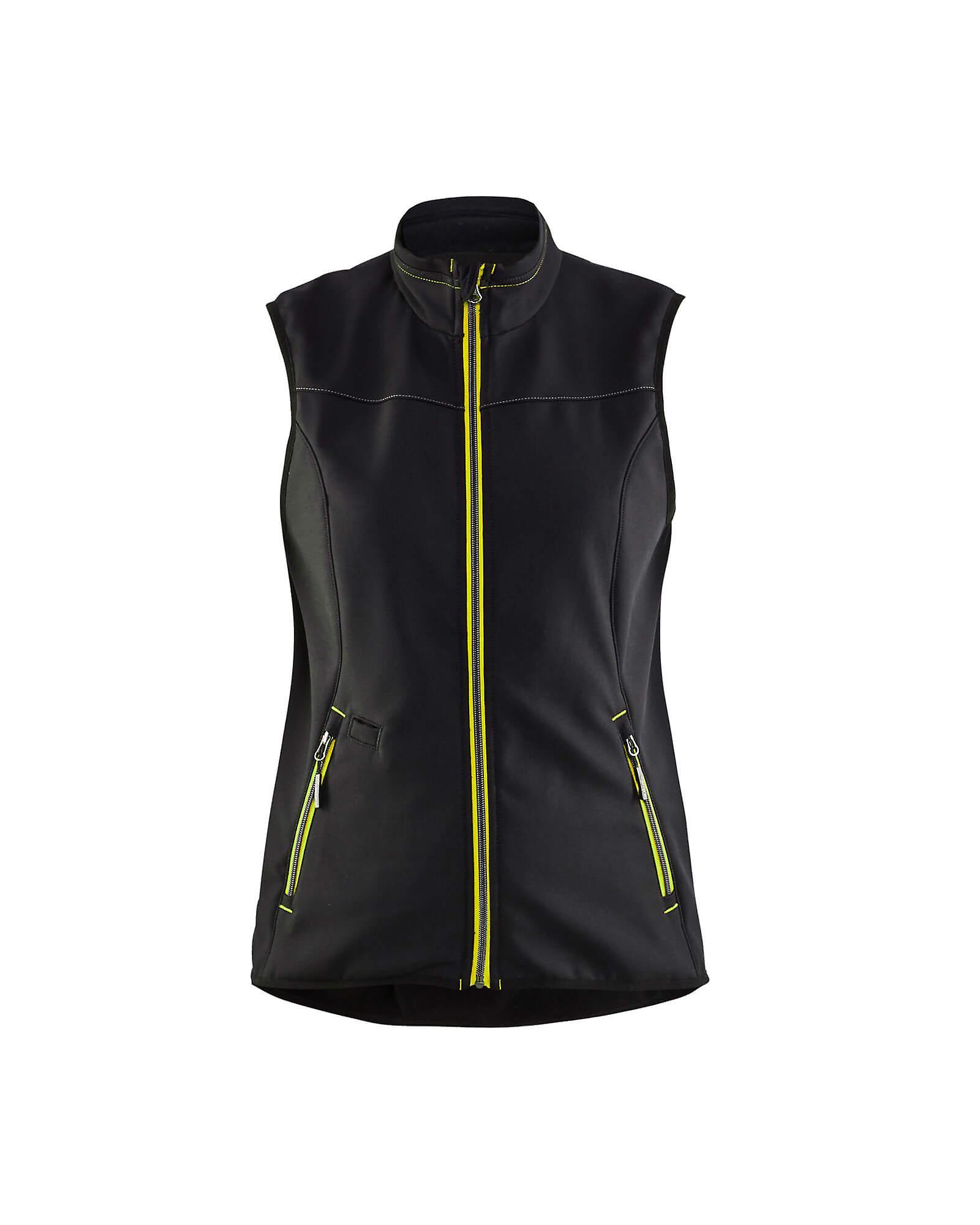 Blaklader 3851 softshell gilet vest - womens (38512516) Black/yellow Xxxl