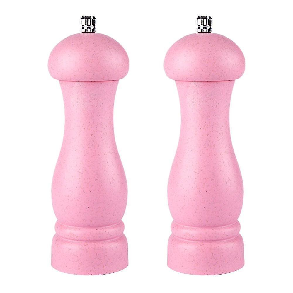 Bosheng High Quality Oak Wood Salt And Pepper Grinder Adjustable Coarseness And Refillable pink box