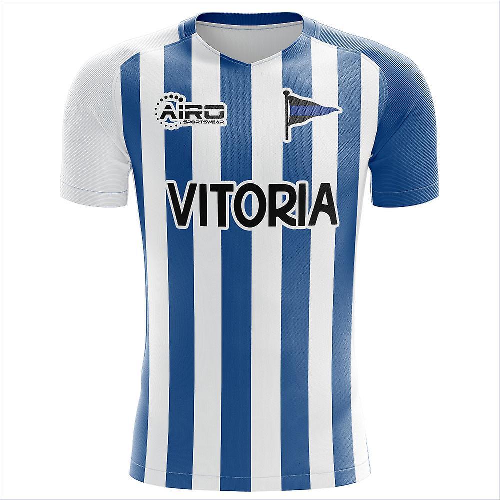 Airo Sportswear 2023-2024 Deportivo Alaves Home Concept Football Shirt - Adult Long Sleeve Blue XXL 50-52 inch Chest (124/136cm)