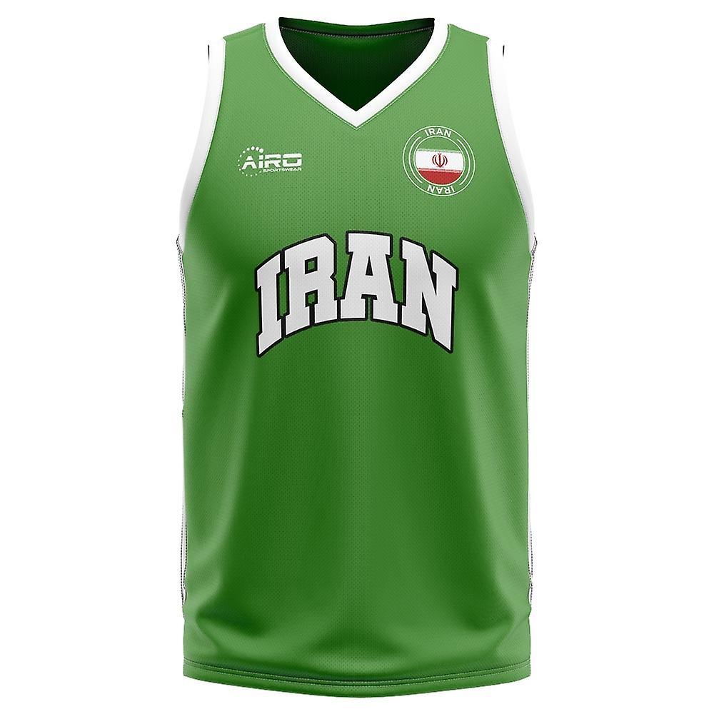 Airo Sportswear Iran Home Concept Basketball Shirt White Adult 5XL - 58-60 inch (160-172cm)