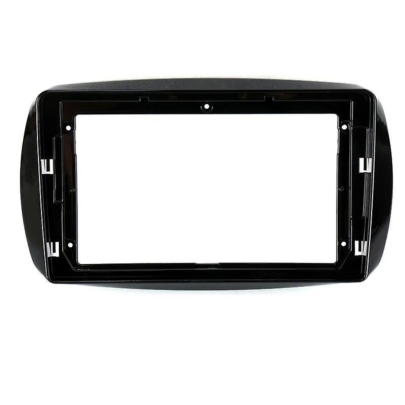 Bolongking 9 inch Car Fascia Radio Panel for SMART ForTwo (BR451) 2007-2010 Dash Kit Install Facia Console Bezel 9inch Adapter Plate Trim BZ13-F