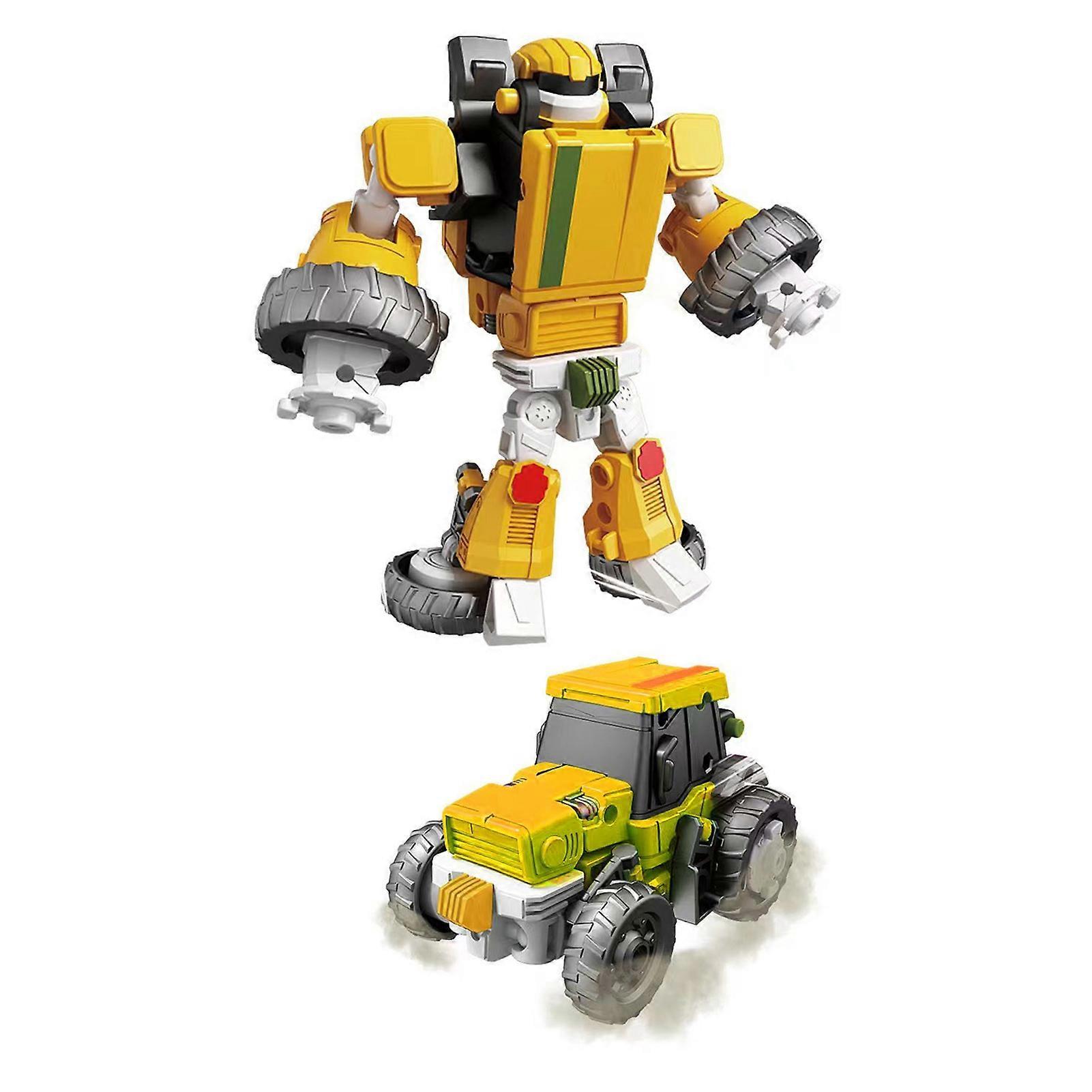 Sinknap 15cm Robot Transformer Toy Various Style Fast Fighter Aircraft Tractor Tank Train Cartoon Model Toy Collectible Children Robot Transforming...