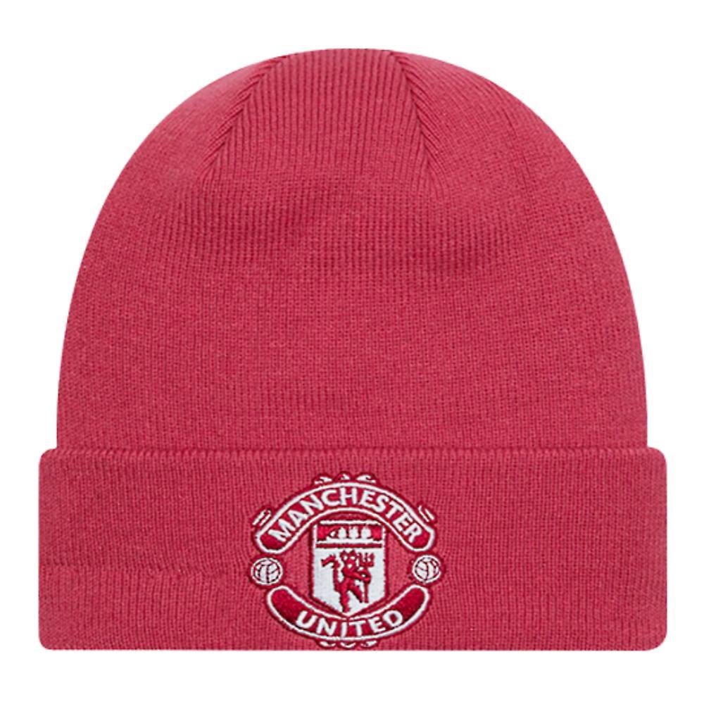 New Era Manchester United Seasonal Cuff Beanie (Light Pink) One Size