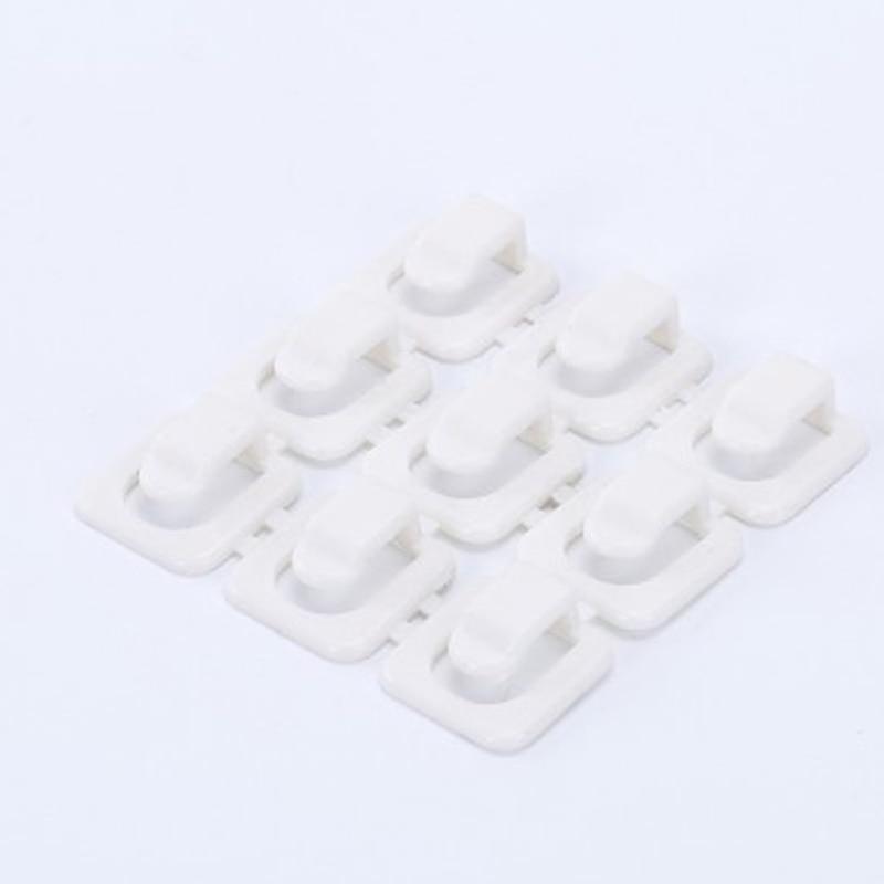 Slowmoose Self-adhesive Cable Clips, Cord Management -holder White