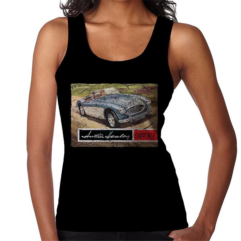 Austin Healey Country Road British Motor Heritage Women's Vest Black Large