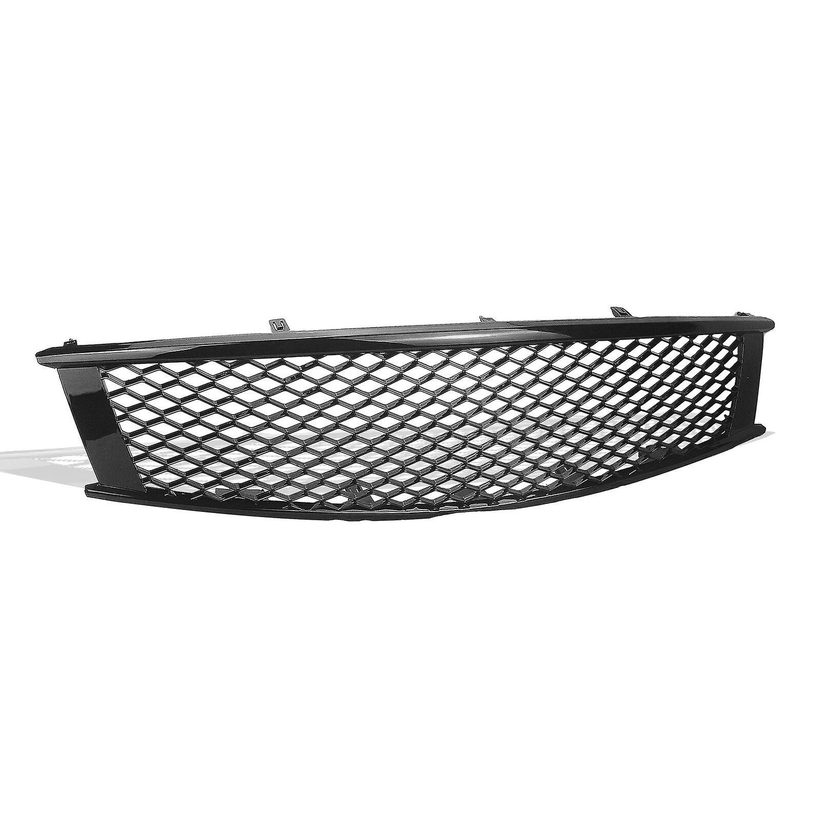 Sanxing Car Front Grill Grille Upper Bumper Hood Mesh For Infiniti G37 Base Coupe Convertible X Sport  2009-2015 Honeycomb Style Glossy Black