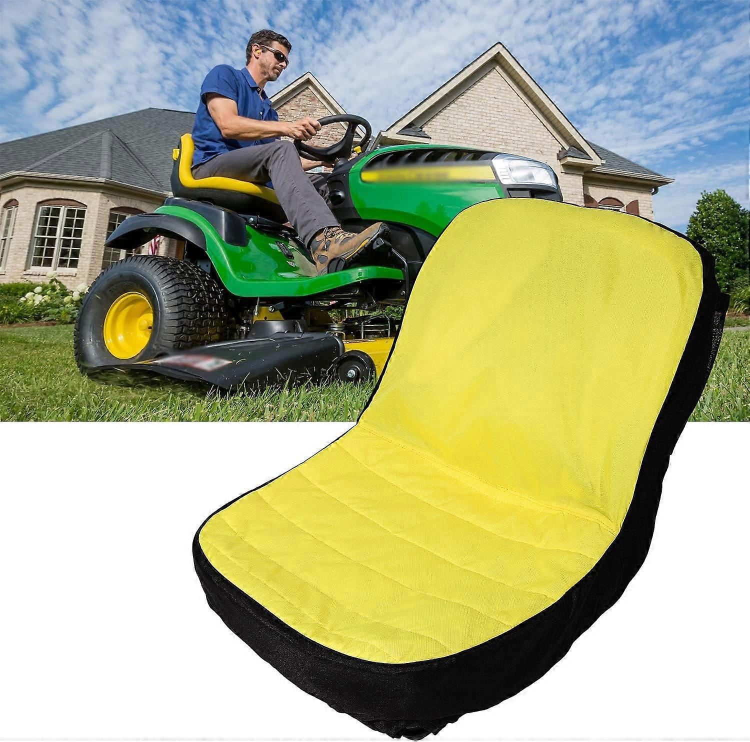 Szsljsm LP92334 Upgrade Large Seat Cover Riding Mower Cushioned Seat Up To 18" High For John Deere Mower & Gator | Oxford 300D Fabric, Comfortable,..