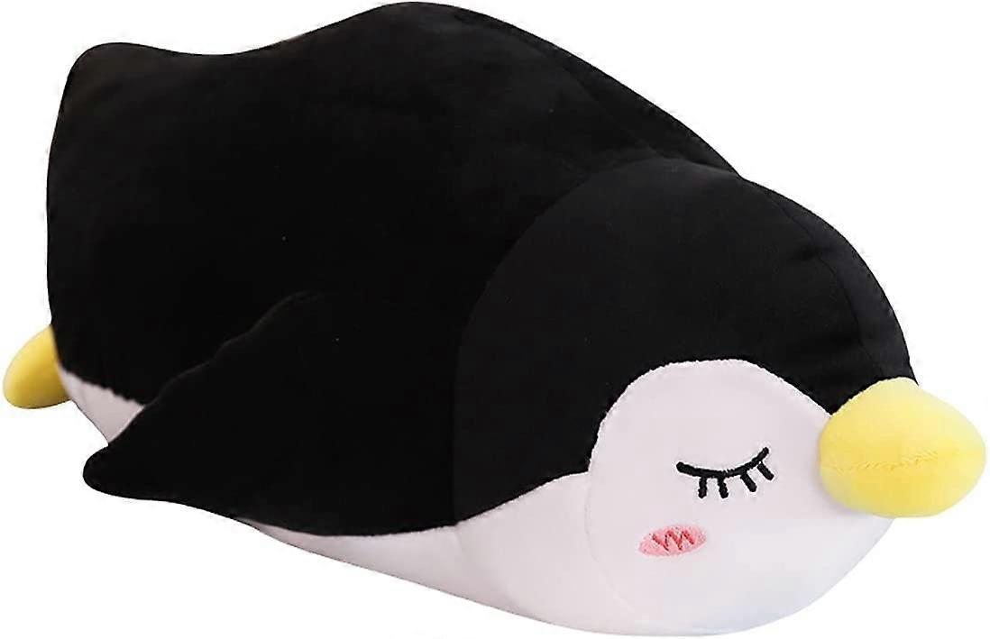 Tinor Cartoon Pillows Plush Penguin Stuffed Animal, Large Soft Penguin Plush Decor Pillow 19.6Inch (Black