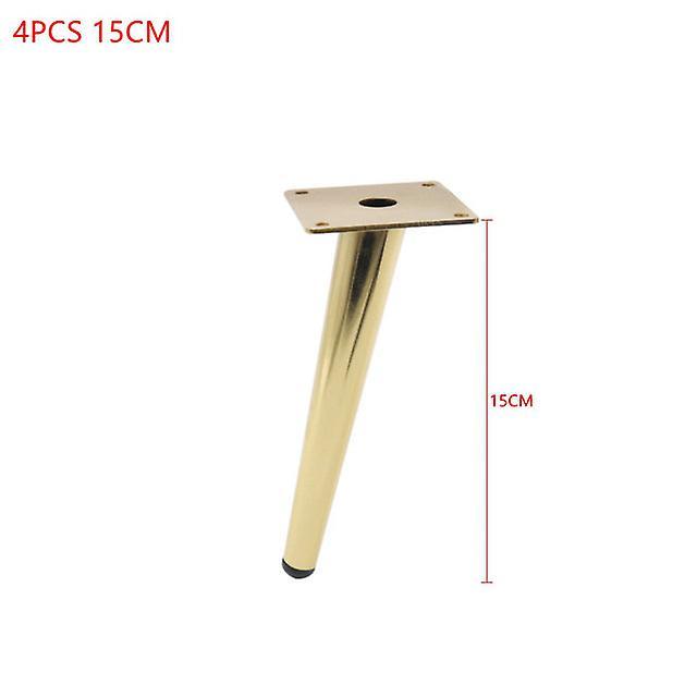 mickcara 4Pcs furniture table legs 12/15/20/25/30cm metal tapered sofa cupboard cabinet chair sloping feet use to table chair furniture 4pcs 15cm