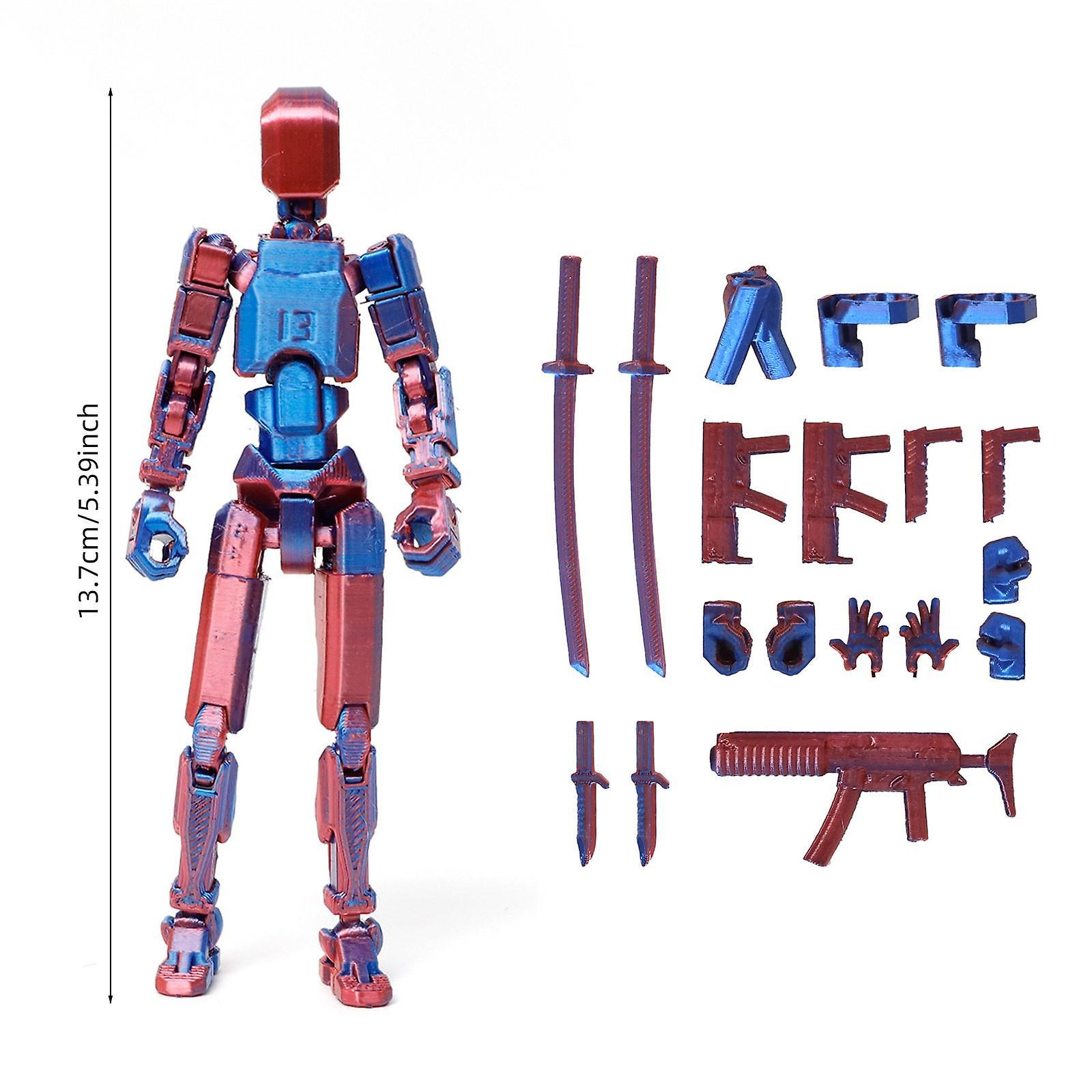 Kakanwo Action Figure Printed Action Figure 13 Joint Robot Dummy Action Figure B One Size