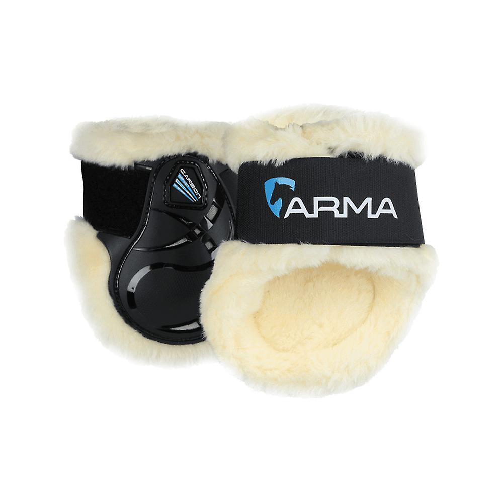 Shires Arma Carbon Supafleece Fetlock Boots - Black Cob