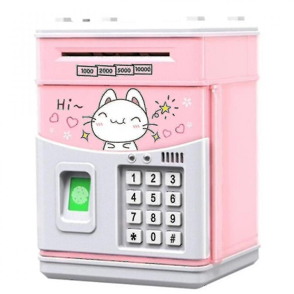 Generic Electronic Piggy Bank Kids Coin Bank With Code, Electronic Money Banks Money Box For Kids,kids Safe Bank Pink