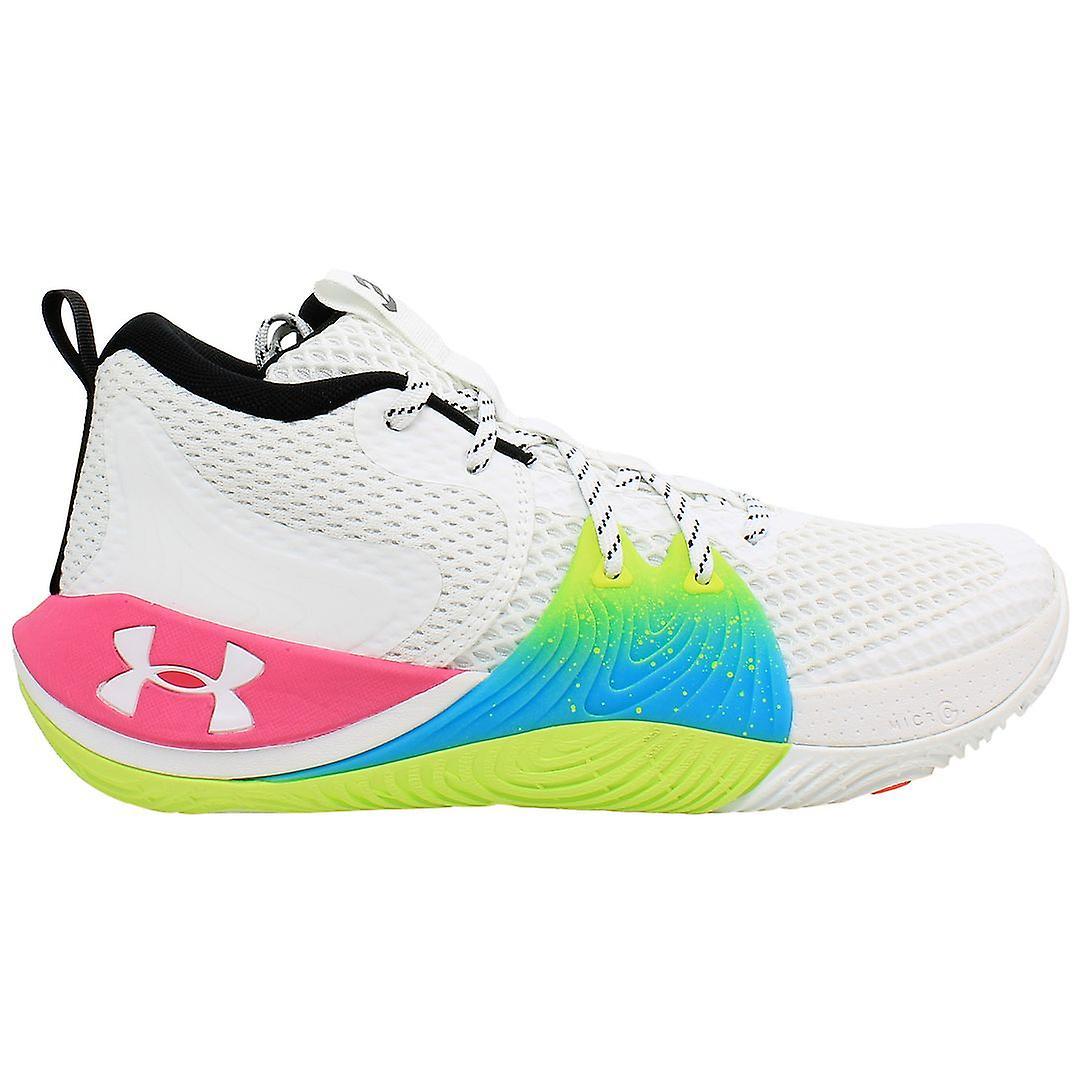 Under Armour Embiid 1 Lace-Up White Synthetic Mens Trainers 3023086 103 UK 9 EU 44 US 10