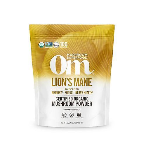 Om Mushrooms Organic Mushroom Powder Lion's Mane, 7.05 Oz (Pack of 1)