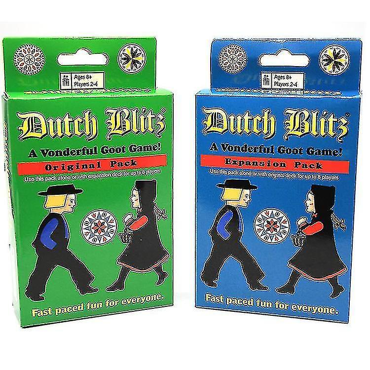 SML Dutch Blitz Dutch Blitz Basic Plus Expanded Family Party Game Cards Party Game Cards Games Green Basic Version