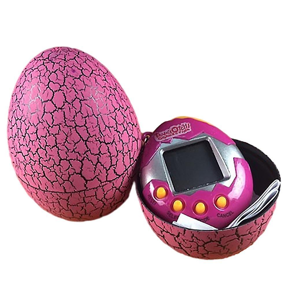 Shinestar 90s Tamagotchi Electronic Pets Toy Funny Dinosaur Egg With Keychain Virtual Cyber Pet Game Retro Nostalgic Toys Kids Birthday Gifts Pink