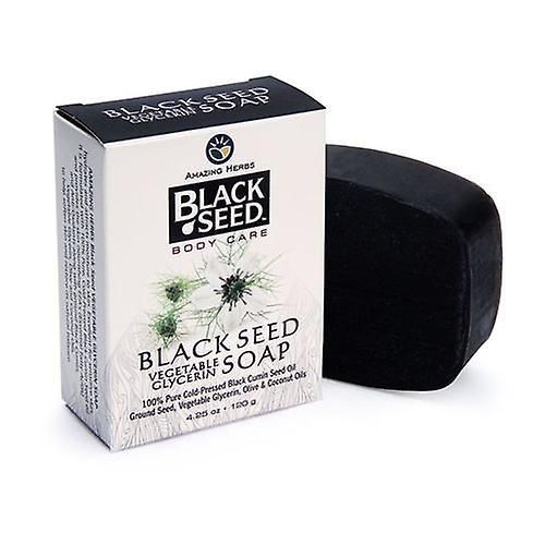 Amazing Herbs Black Seed Vegetable Glycerin Soap, 4.25 oz (Pack of 1)