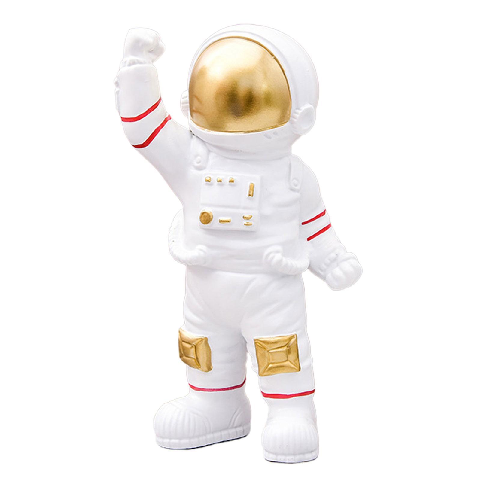 Leadrop Astronaut Figurine Cute Table Decoration Resin Nordic Style Crafts Spaceman Statue for Home 6