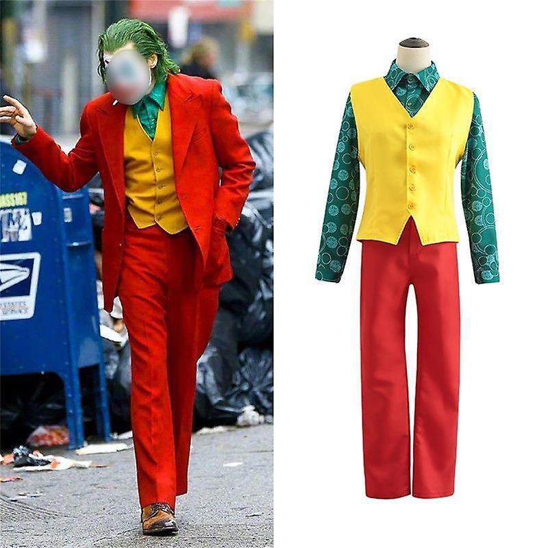 Mmcici Joker Halloween Cosplay Costume, Arthur Fleck Joaquin Phoenix Suit 4XL