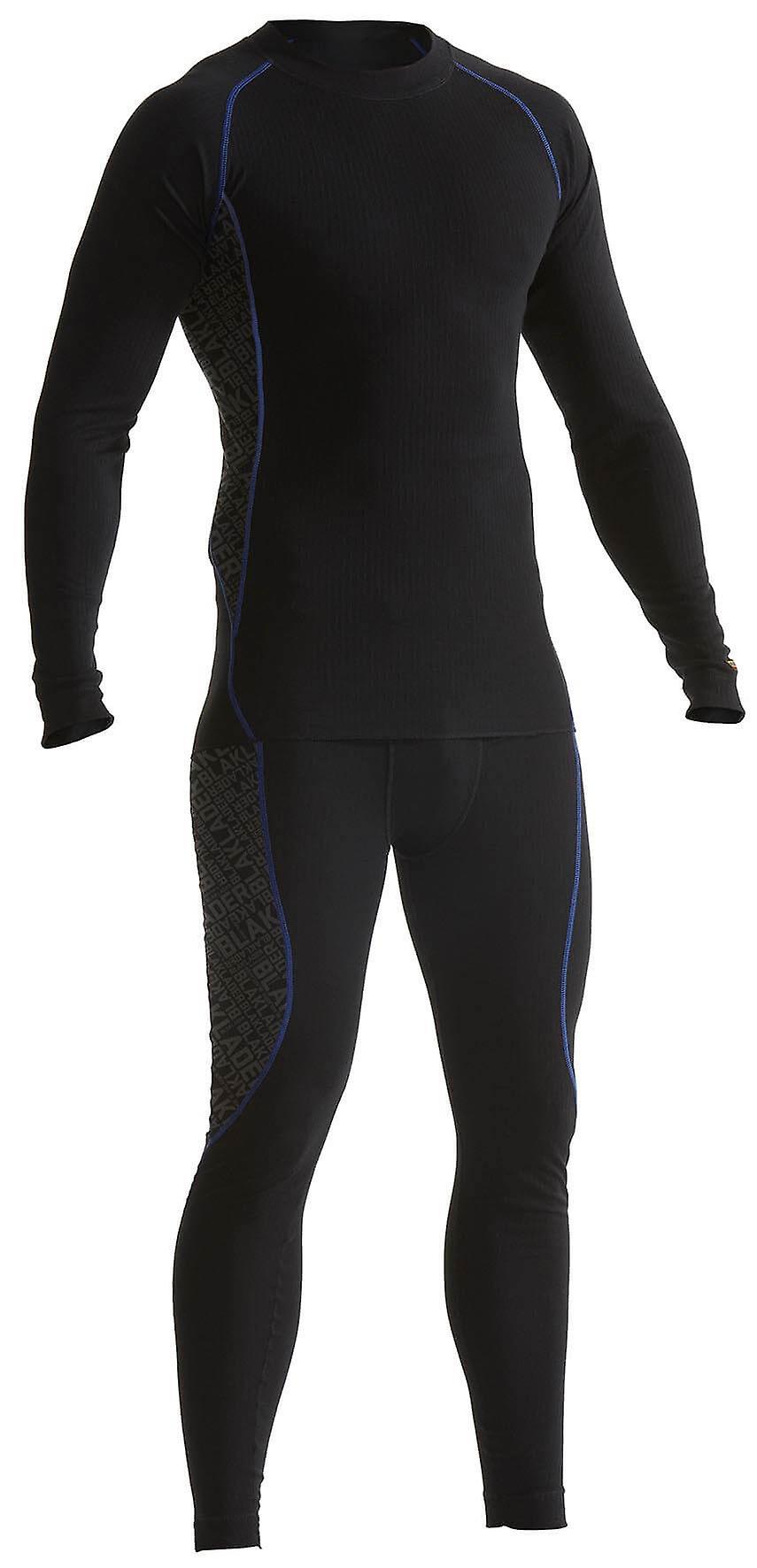 Blaklader 6810 baselayer underwear set - mens (68101707) Black/cornflower blue Xxxl