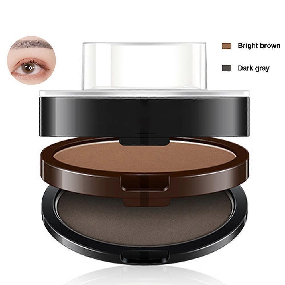 Wuhing 3 Seal Eyebrow Stamps, Eyebrow Powder, Eyebrow Stamp, Professional Eyebrow Stamp Kit For Beginners Eyebrow Powder Seal Set Light brown   dar...