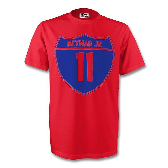 Gildan Neymar Jr Barcelona Crest Tee (red) Large (42-44 inch)