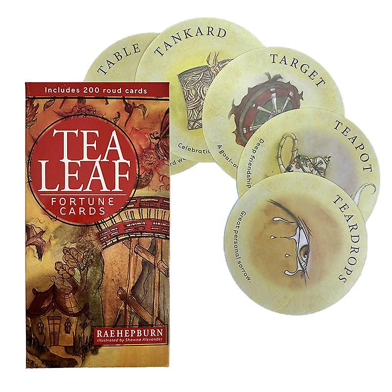 Unbrand Tea Leaf Fortune Card Tarot Oracle Card  Family Party Board Game Fate Divination Multicolor