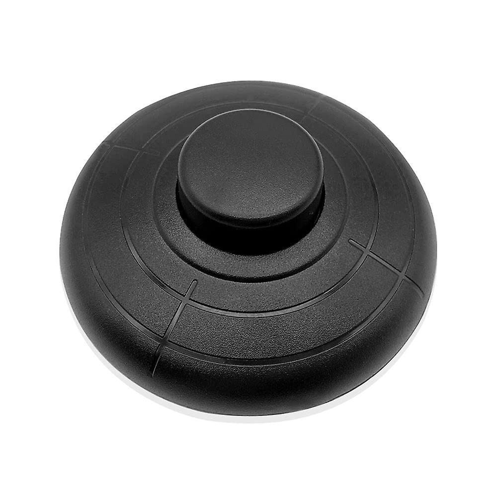 Augro Diameter 70mm Black Round Foot Switch For Lamp Foot Push Switch Inline Foot Switch Foot Pedal Switch Foot Press Switch For 2 Or 3 Core Flex