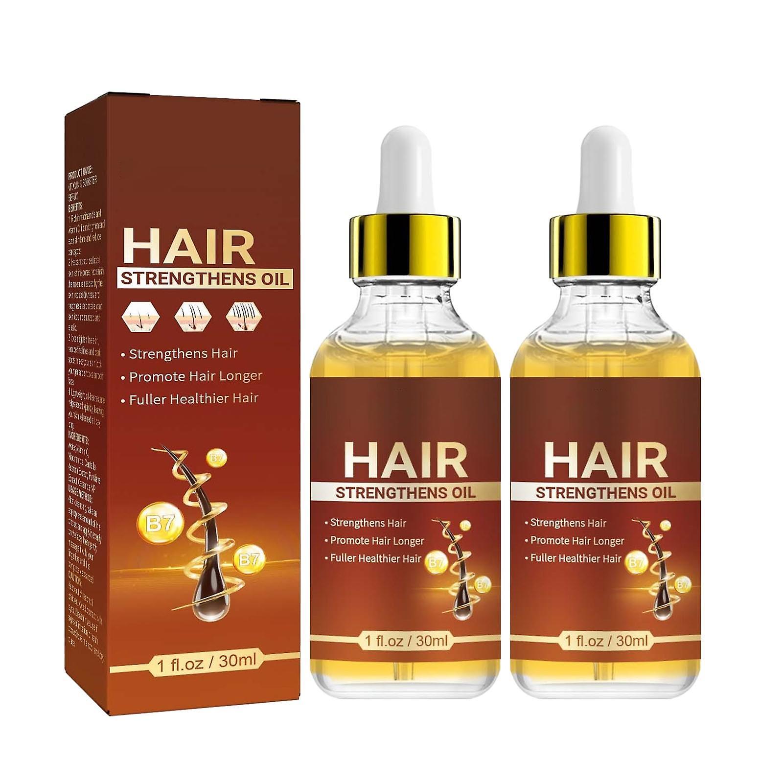 Fruushop 30Ml Hair Growth Oil With Biotin and Castor  Hair Growth Serum for Thicker Longer Healthier Hair  Promotes Hair Regrowth  Hair Regrowth Oil A