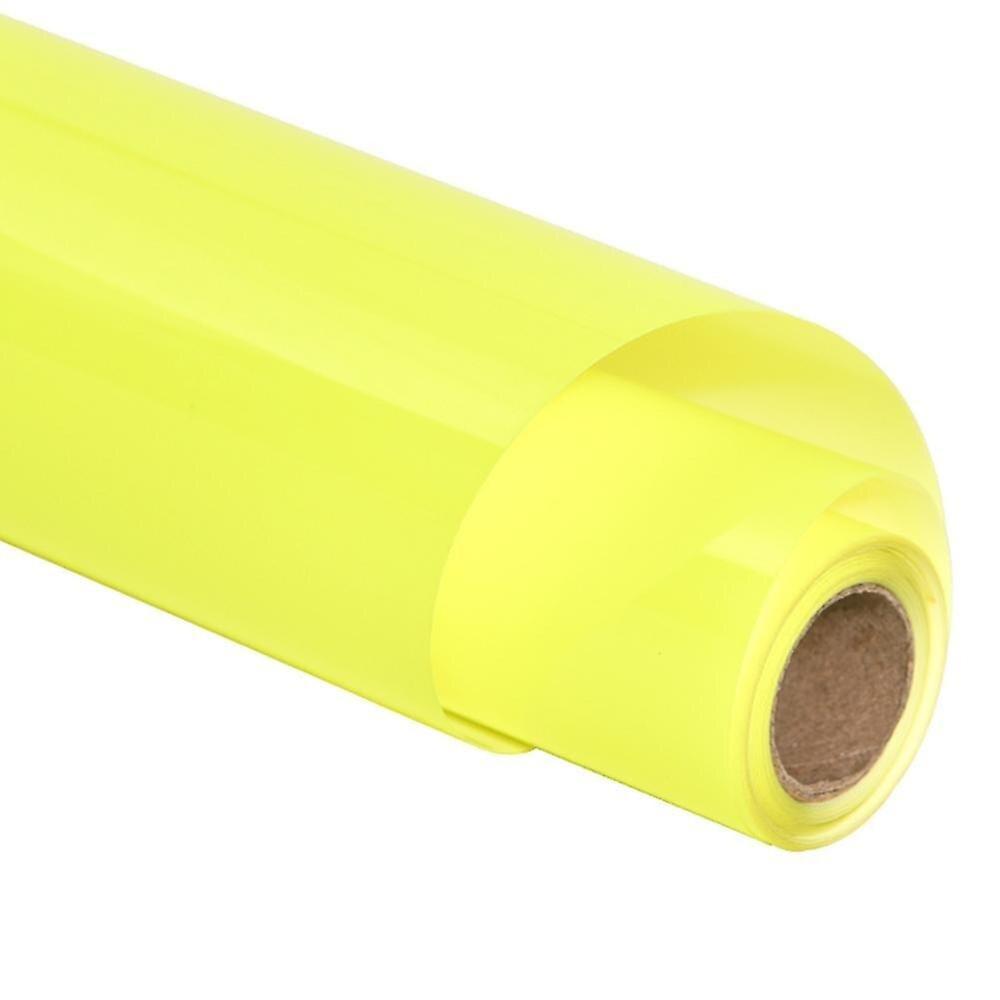 Slowmoose Pvc Heat Transfer Vinyl Film, T Shirt Iron On Htv Printing Crop Number Patterns C2Fluorescent Yellow 30.5x100cm