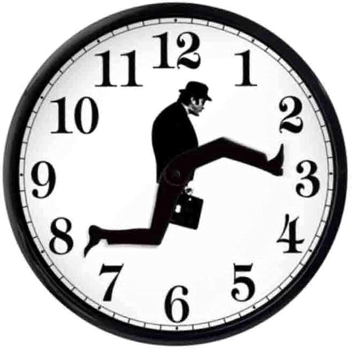 Mintian Silly Walk Wall Clock Ministry Of Silly Walks Clock Comedy Inspired Monty Python Monty Home Decor Novelty Wall Watch For Living Room Decor,...