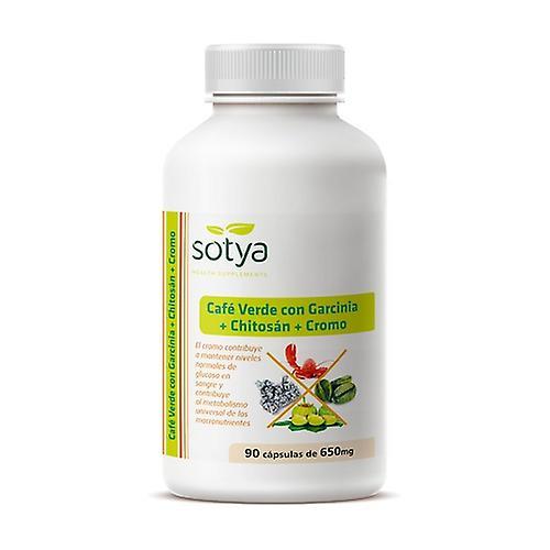 Sotya Green Coffee, Garcinia, Chitosan and Chrome 90 capsules of 650mg