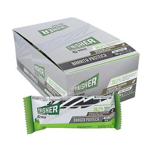 Finisher Hazelnut flavored protein bar with milk chocolate coating 20 bars of 35g (Hazelnut - Chocolate)