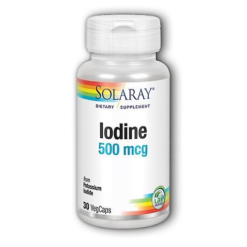 Solaray Iodine, 500 mcg, 30 Caps (Pack of 1)