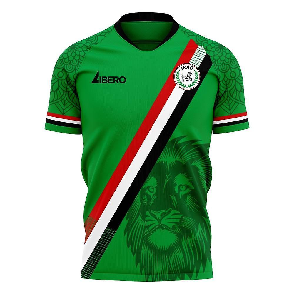 Libero Sportswear Iraq 2023-2024 Home Concept Football Kit (Libero) Green XXL 50-52 inch Chest (124/136cm)