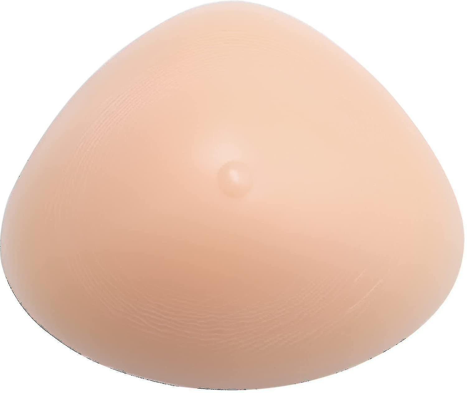 Subaoe Pair Of Silicone Breast Form Triangle Mastectomy Prosthesis Bra Pad Enhancer 200g pair