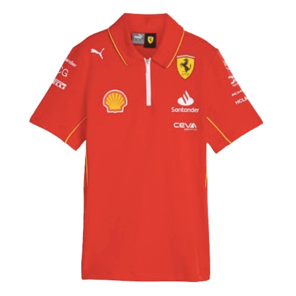 Puma 2024 Scuderia Ferrari Team Polo Shirt (Red) - Womens Large - Size 14