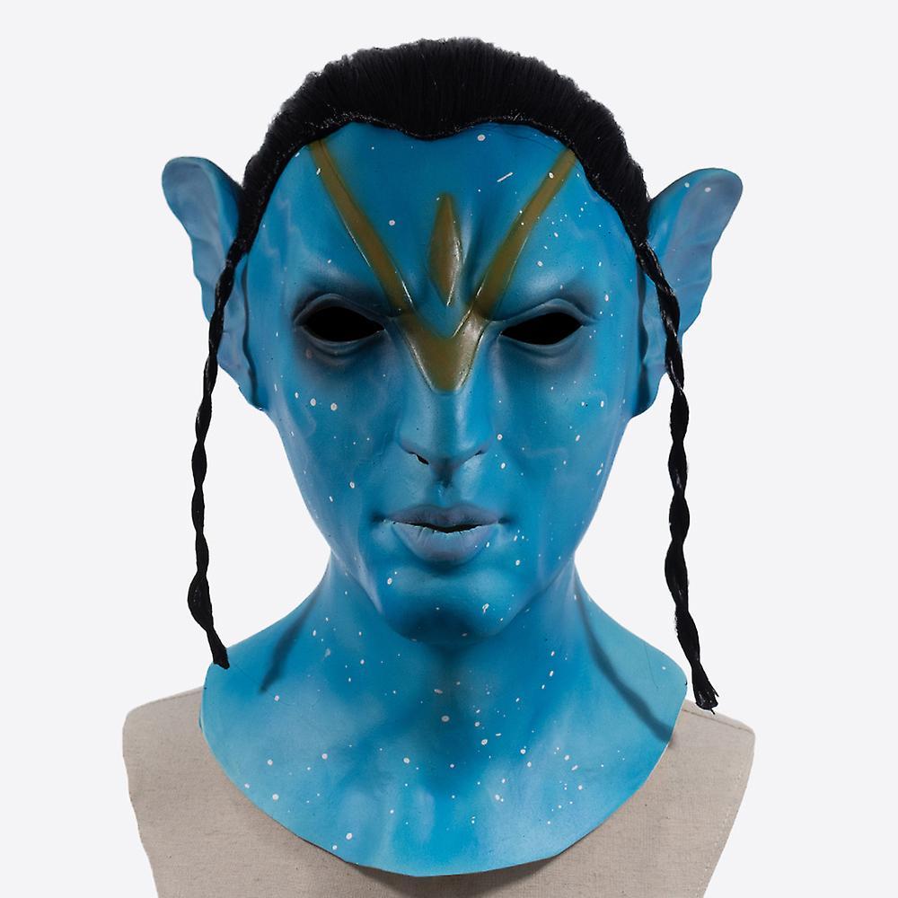 Dinoply Avatar 2 Mask Na'vi Neytiri Cosplay The Way Of Water Latex Helmet Unisex Adult Halloween Party Costumes Props A