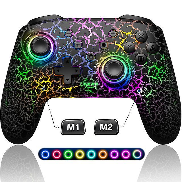 Game Controllers 9 Rgb Light Wireless Controller For Nintendo Switch/oled/lite/android/ios/ Pc With Programmable Keys Switch Gamepad Q215