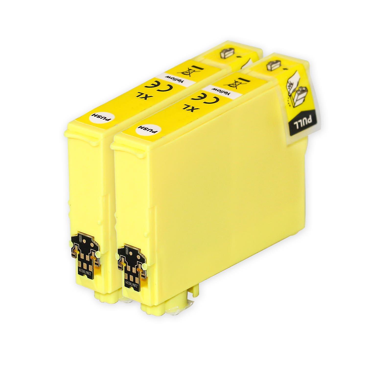 2 Yellow Ink Cartridges to replace Epson 603XLY Compatible/non-OEM from Go Inks