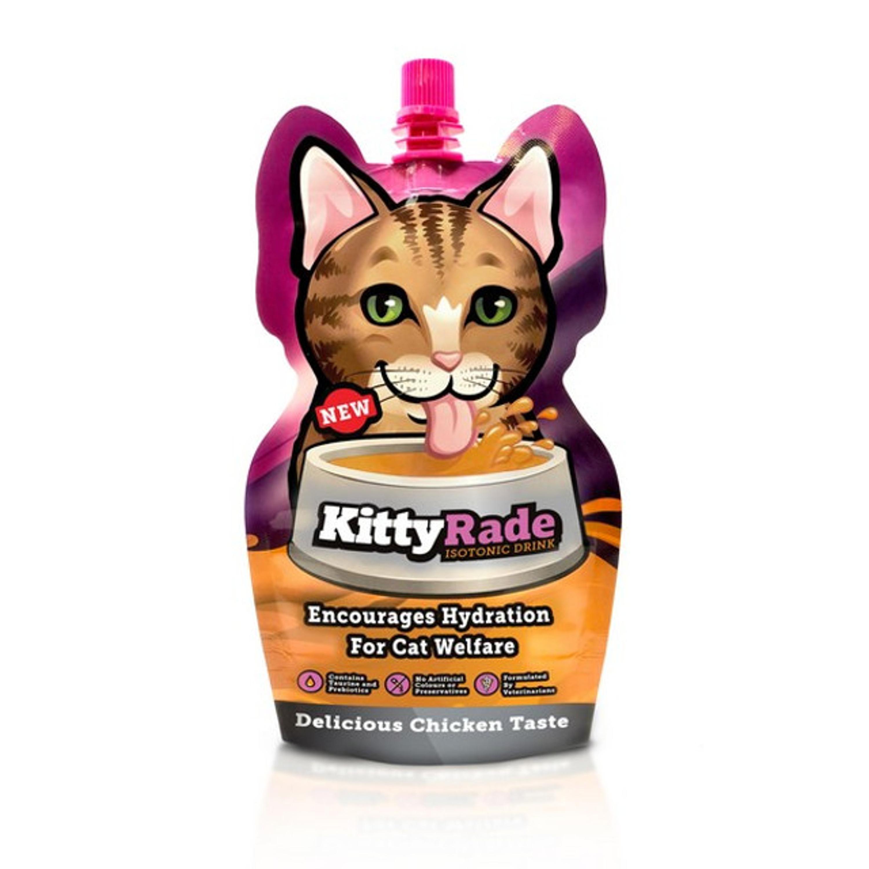 Kitty Friend KittyRade 250ml Isotonic Drink for Pets Cat Treats Case 10