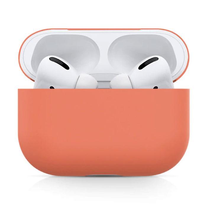 SIFREE Flexible Case for AirPods Pro - Silicone Skin AirPod Case Cover Smooth - Orange