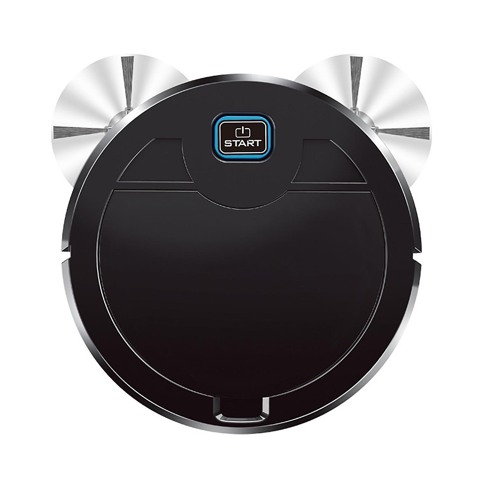 Taishh Robot Vacuum And Mop Combo, 3 In 1 Robotic Vacuum Cleaner With Watertank/Dustbin/Brush, Blocked By Hair, Ideal For Hard Floor/Pet Black